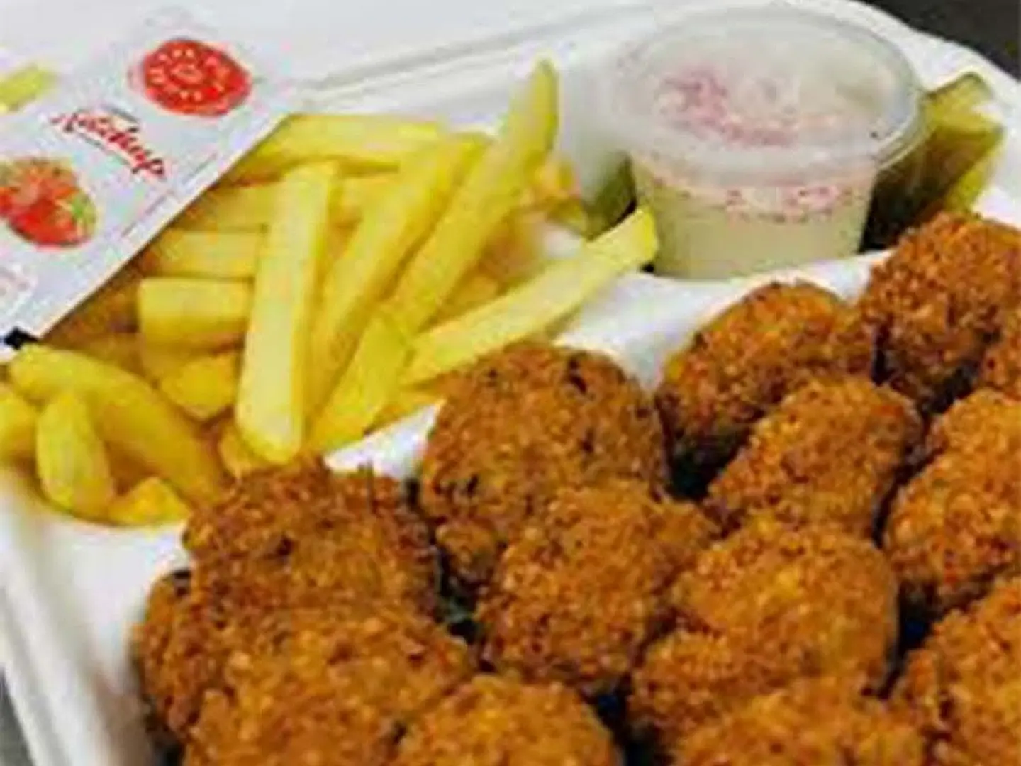 فلافل مع بطاطس صحن صغير
