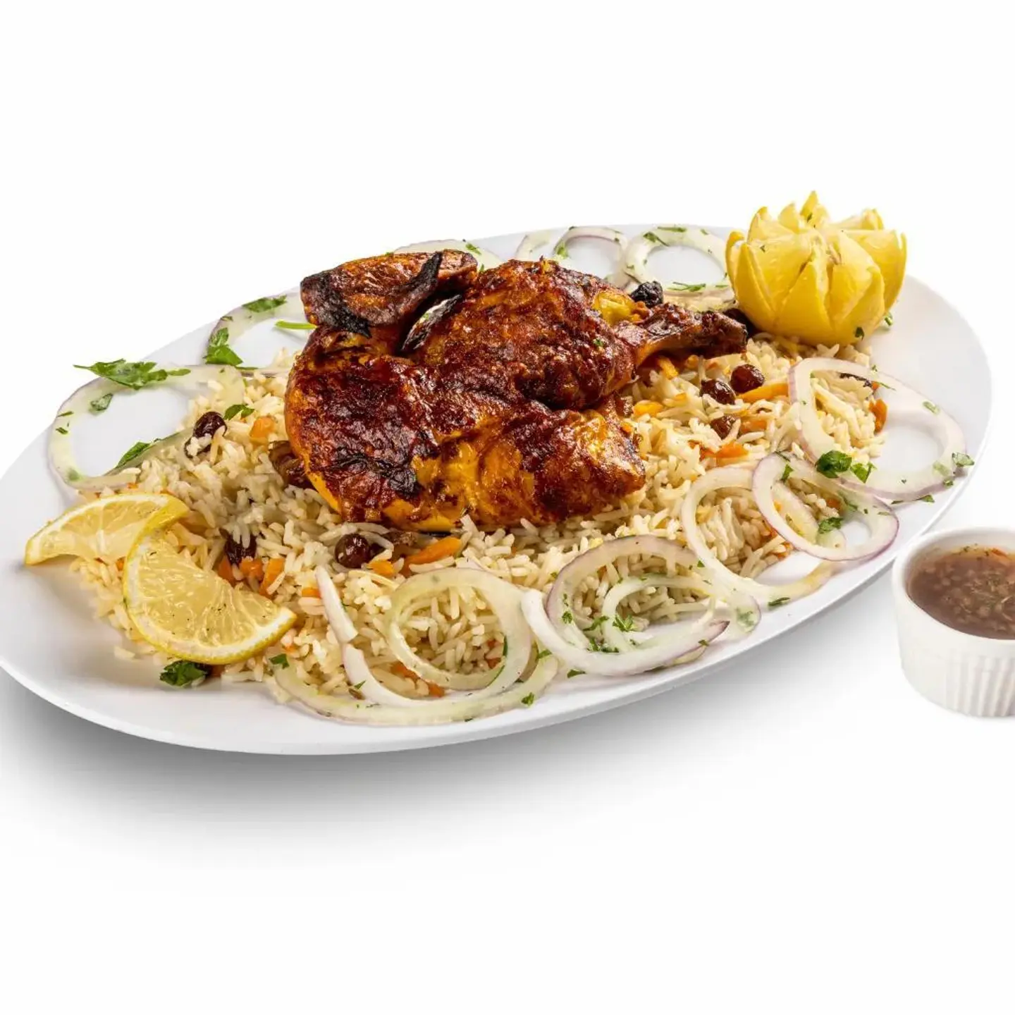 Half Grilled Chicken Bukhari Portion