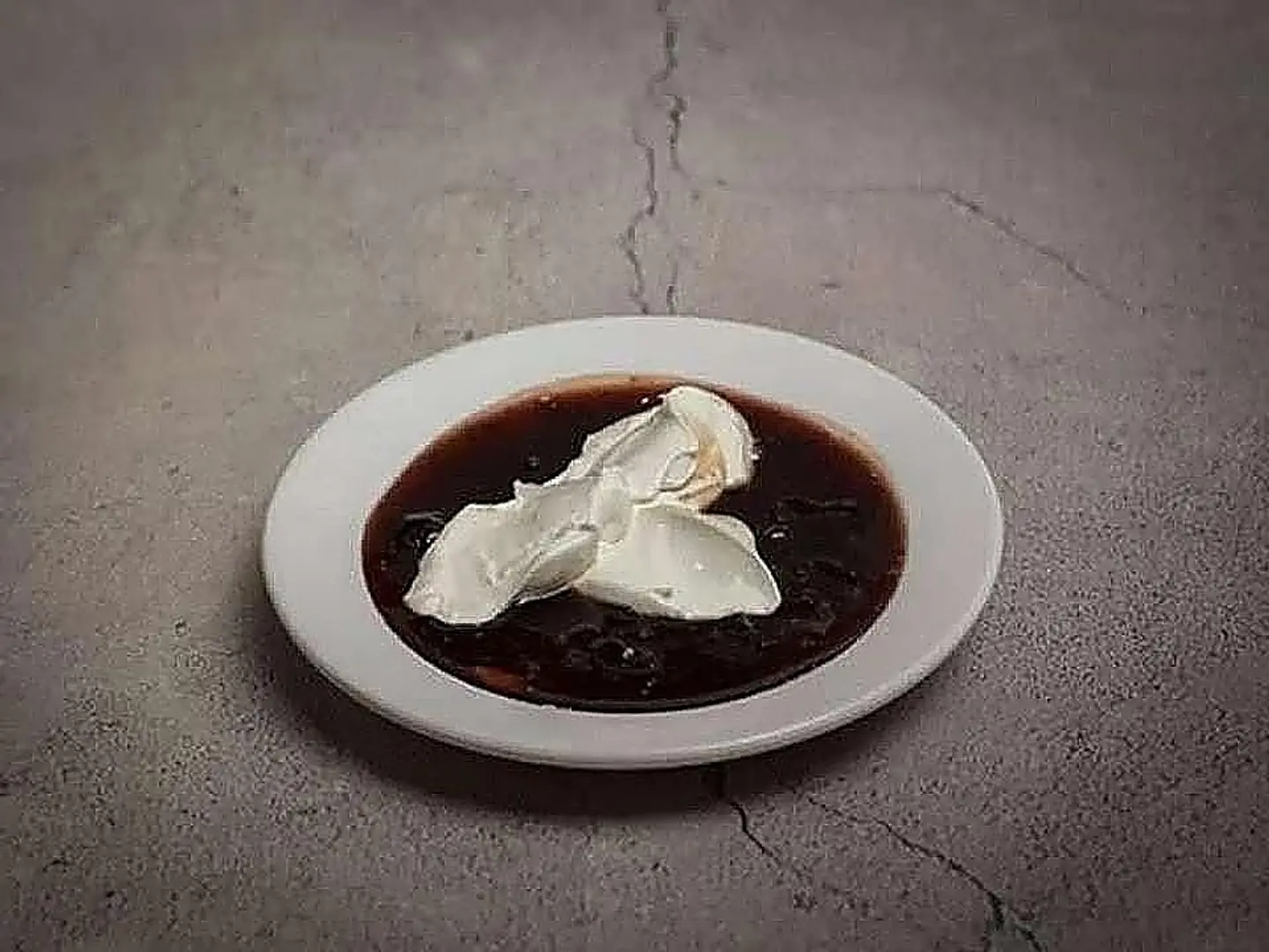طبق مربي بالقشطة