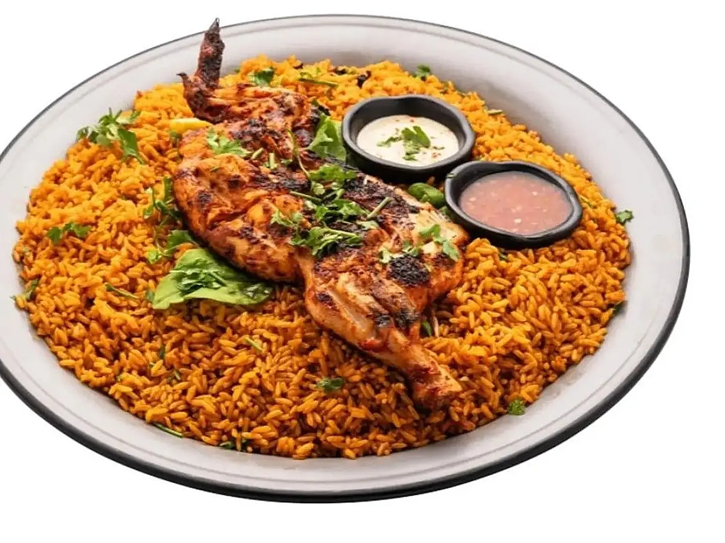 Charcoal Whole Chicken With Rice
