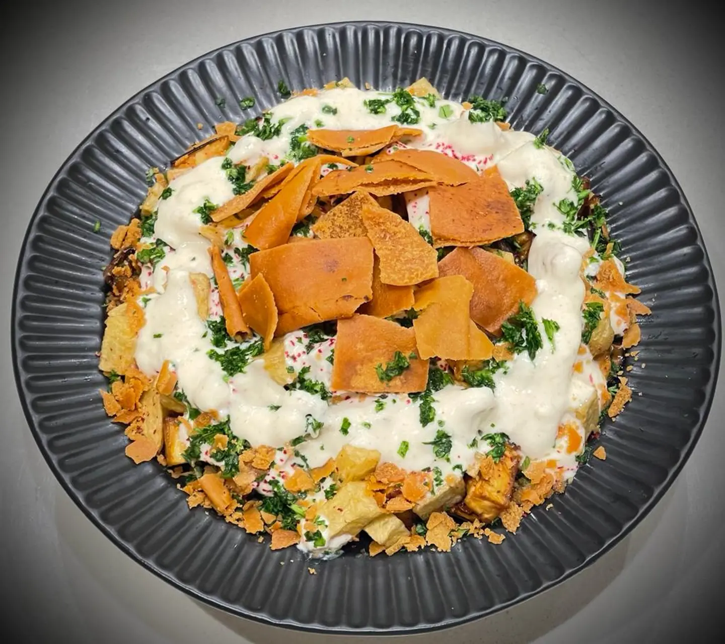 Potato And Eggplant Crumbs