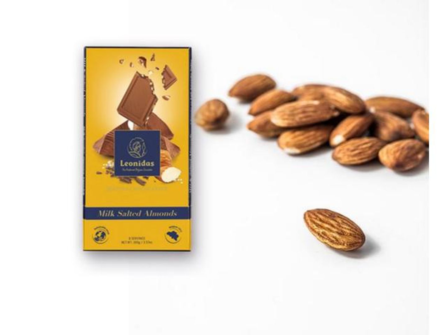 Milk Chocolate Bar Filled With Salted Almonds