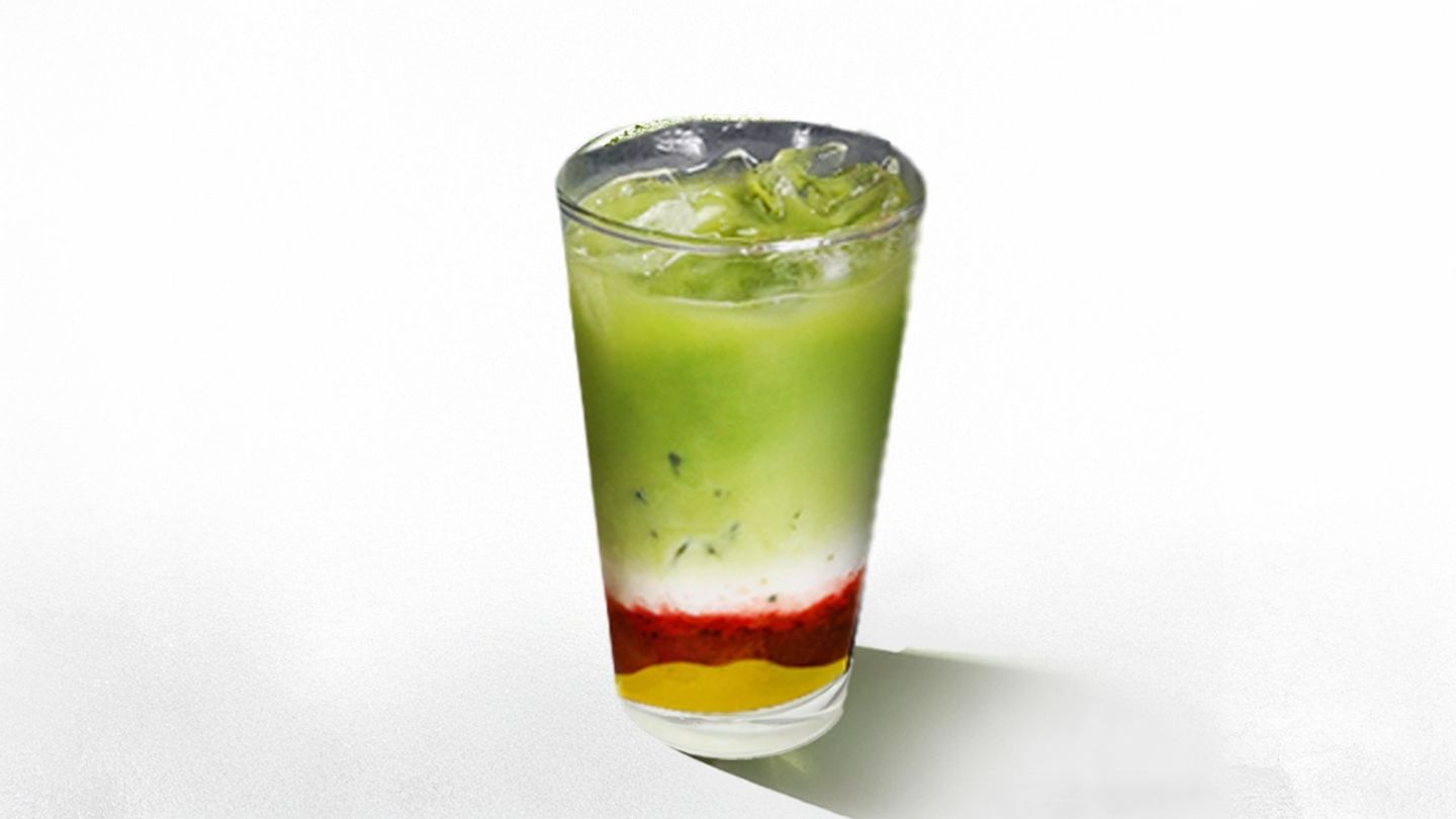 Peach & Dragon Fruit Matcha