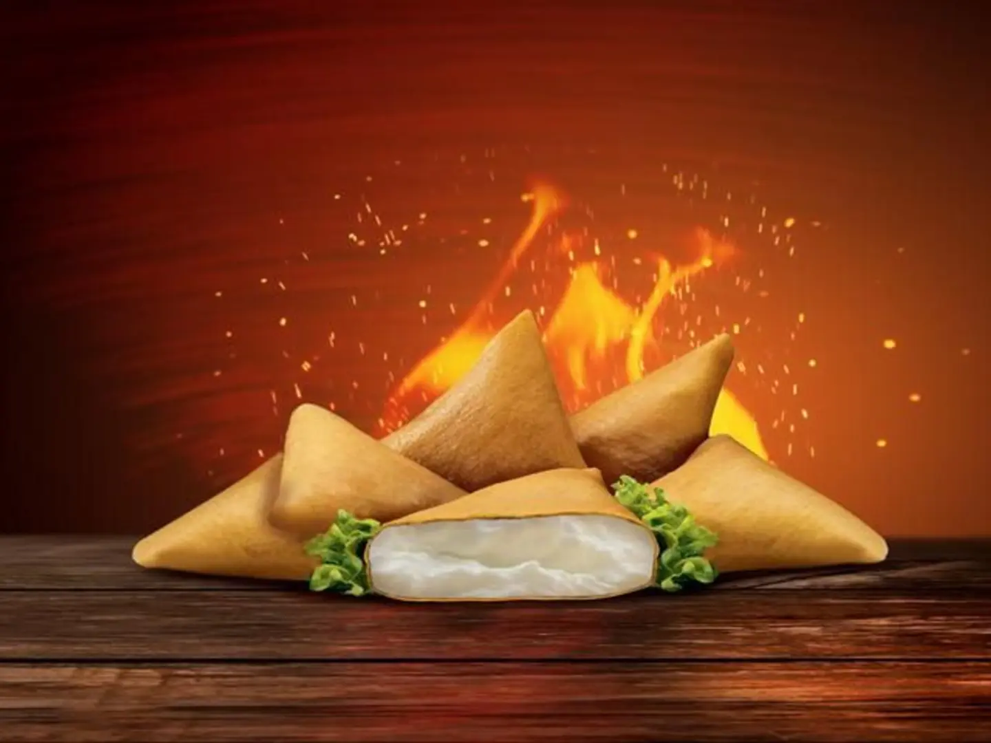 سمبوسة جبنة بيضاء