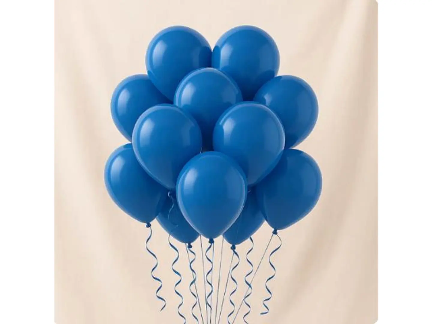 بالونات هيليوم زرقاء جاهزة للحفلات | 12 بالونًا