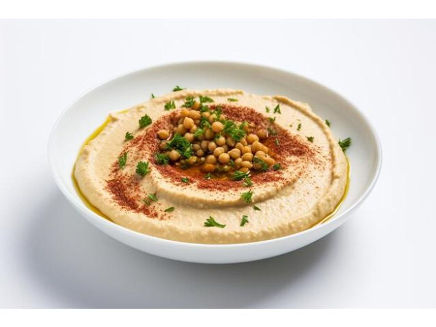 Small Plate Of Hummus