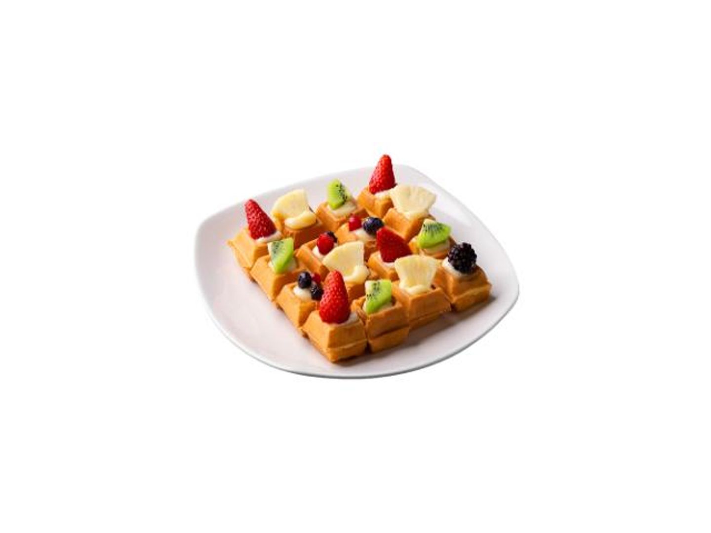 Fruit Waffle Bites