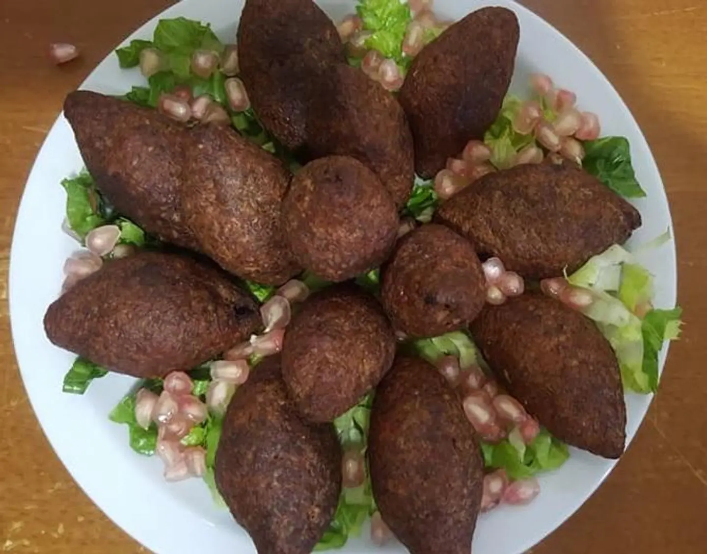 Meat Kibbeh With Pomegranate Molasses