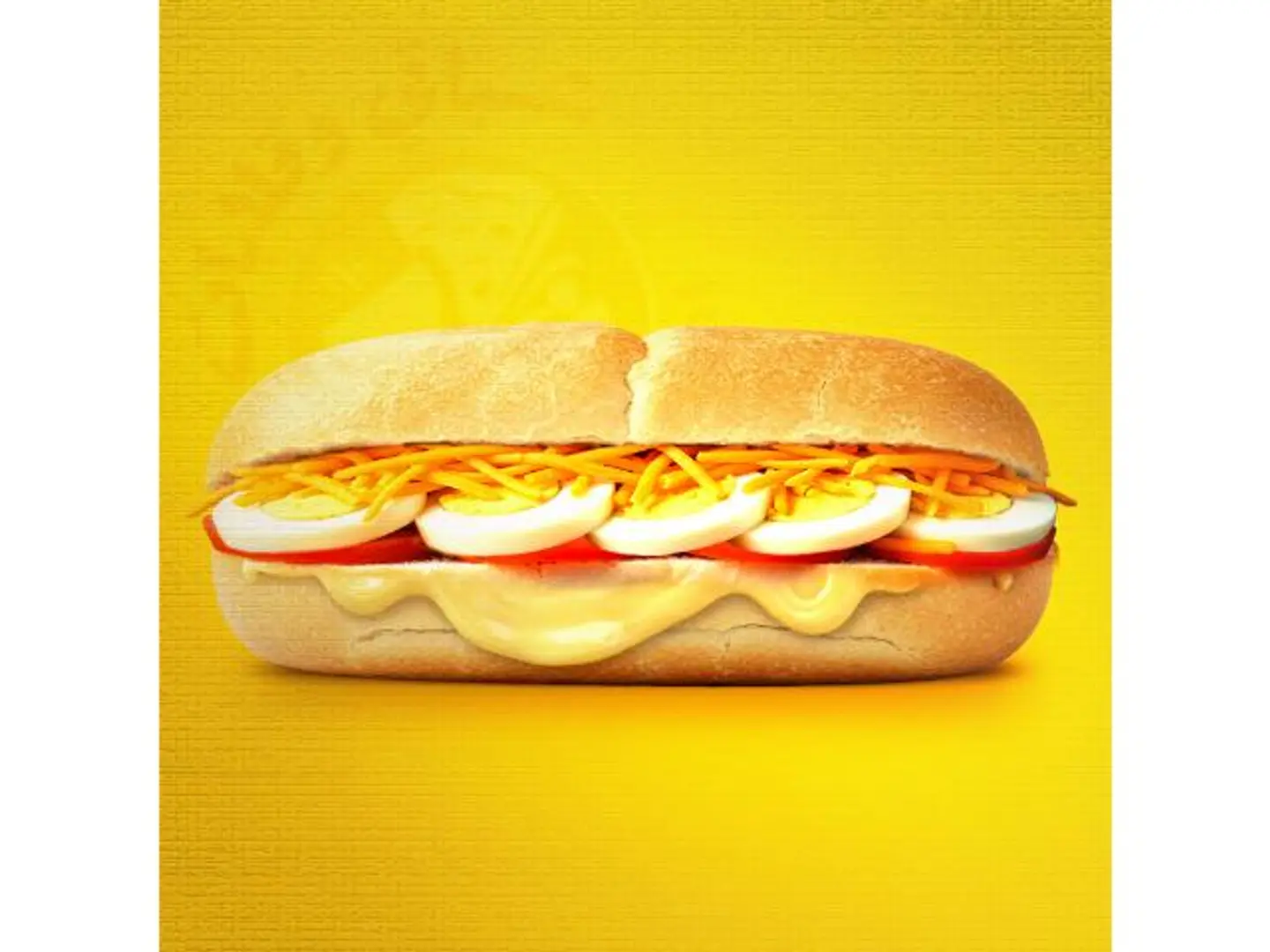 Boiled Eggs And Cream Cheese Sandwich