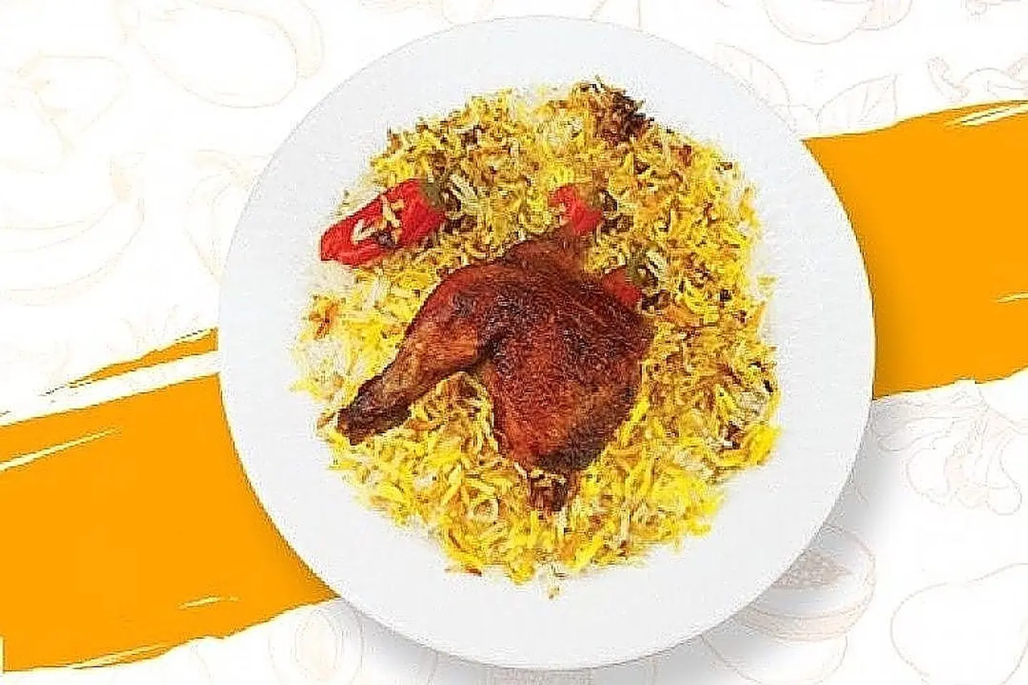 ربع شواية مع الرز