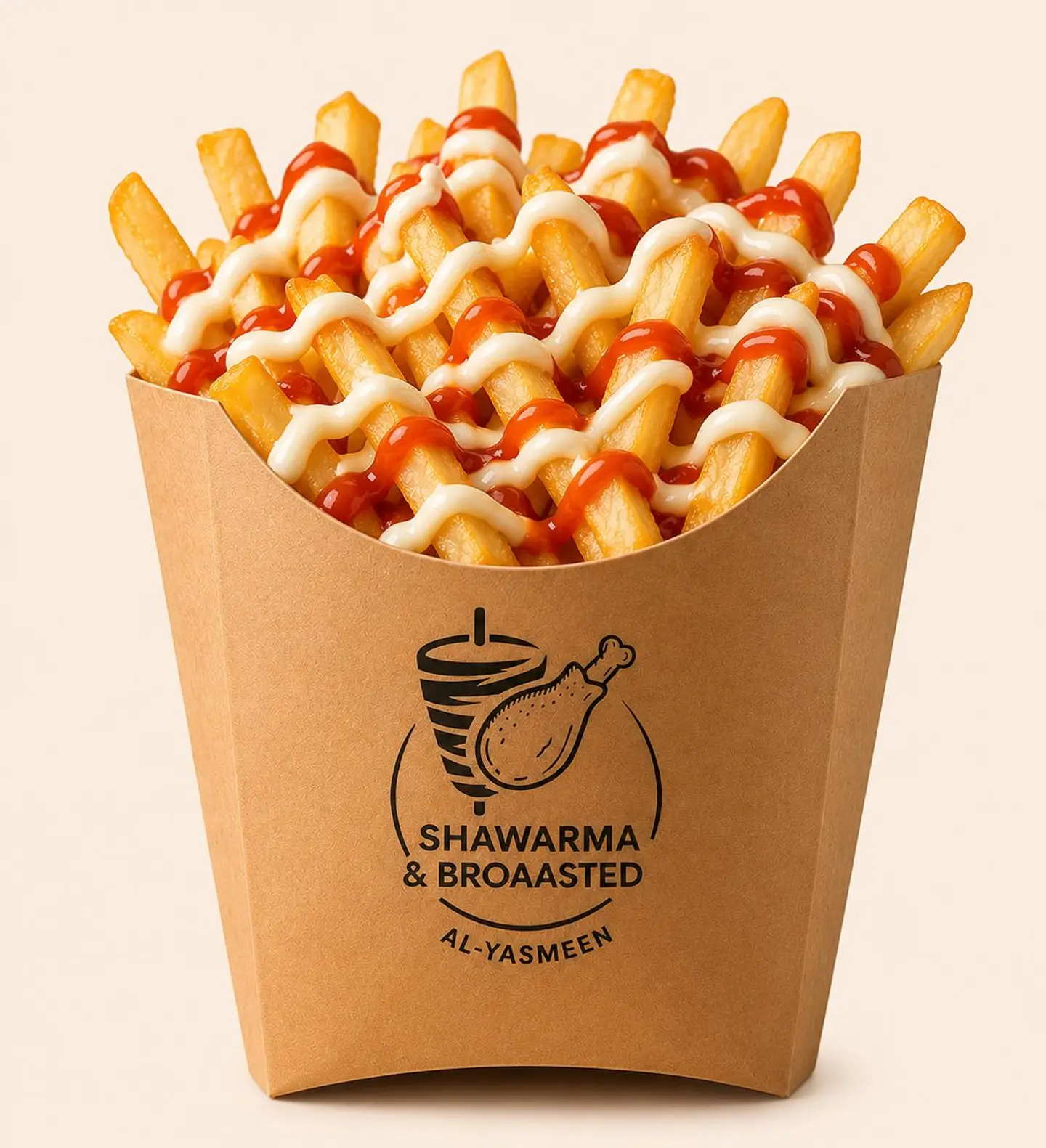 بطاطس بالمايونيز والكاتشب