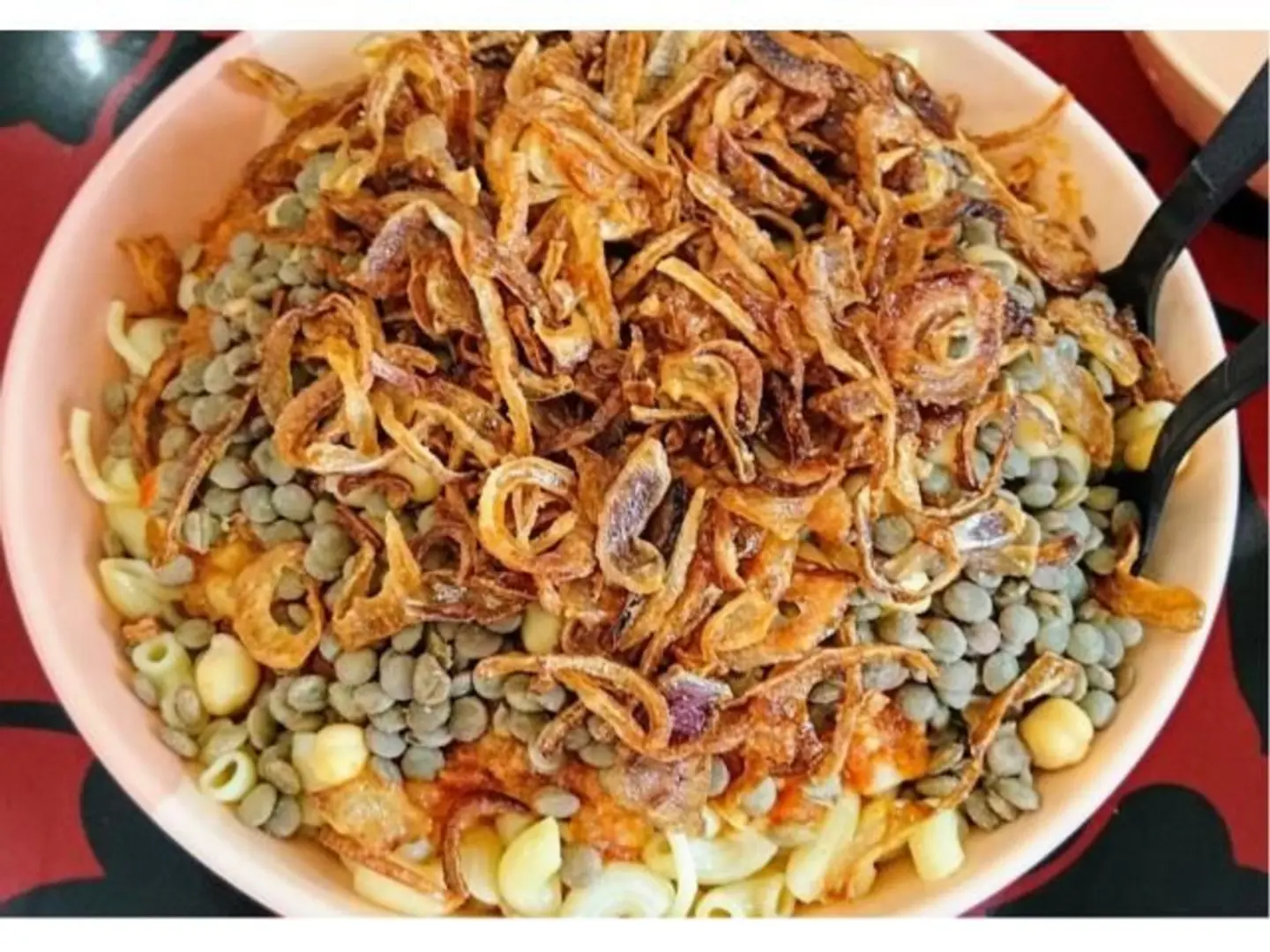 Super Koshary With Milk Rice And Pepsi