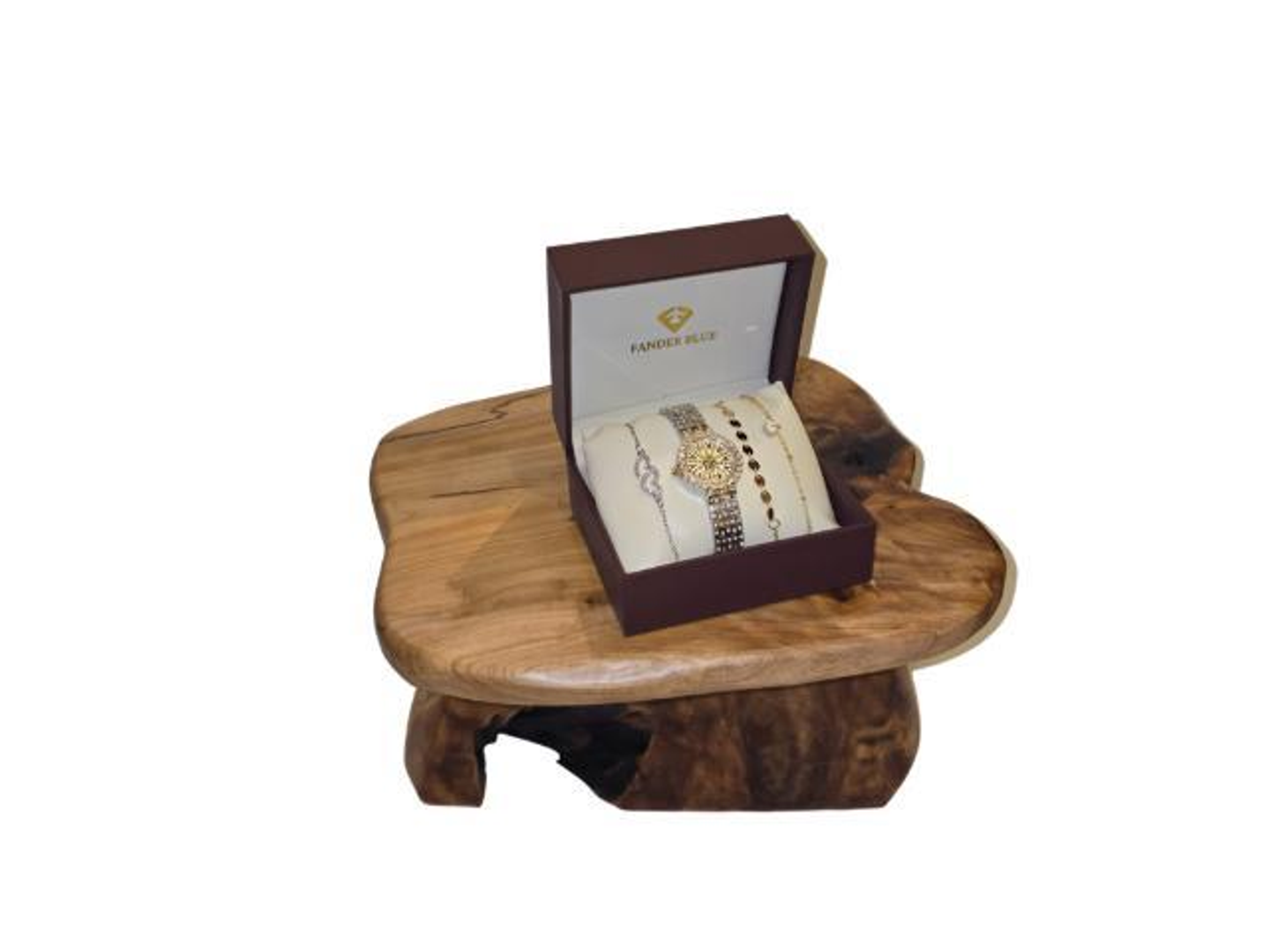 ساعه نسائي مع الأسوار ذهبي