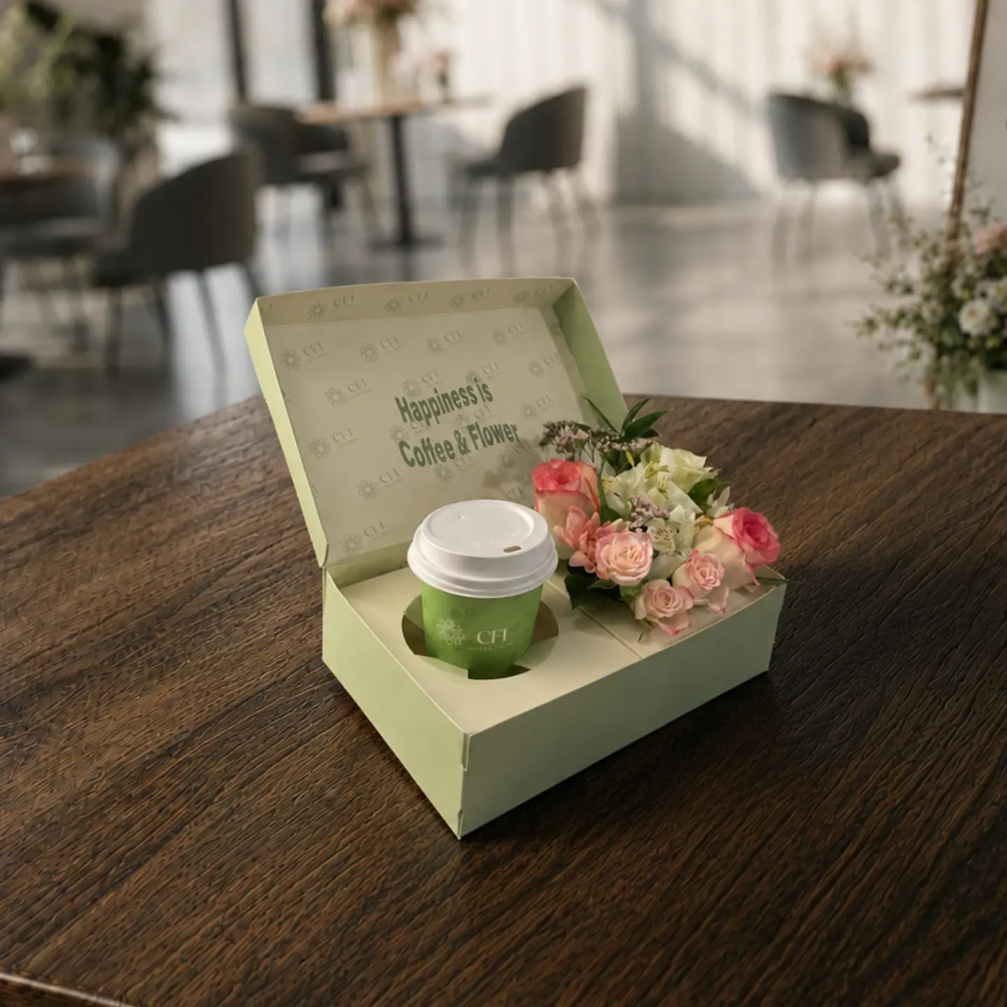 Sister’s Day Box Coffee & Flowers S