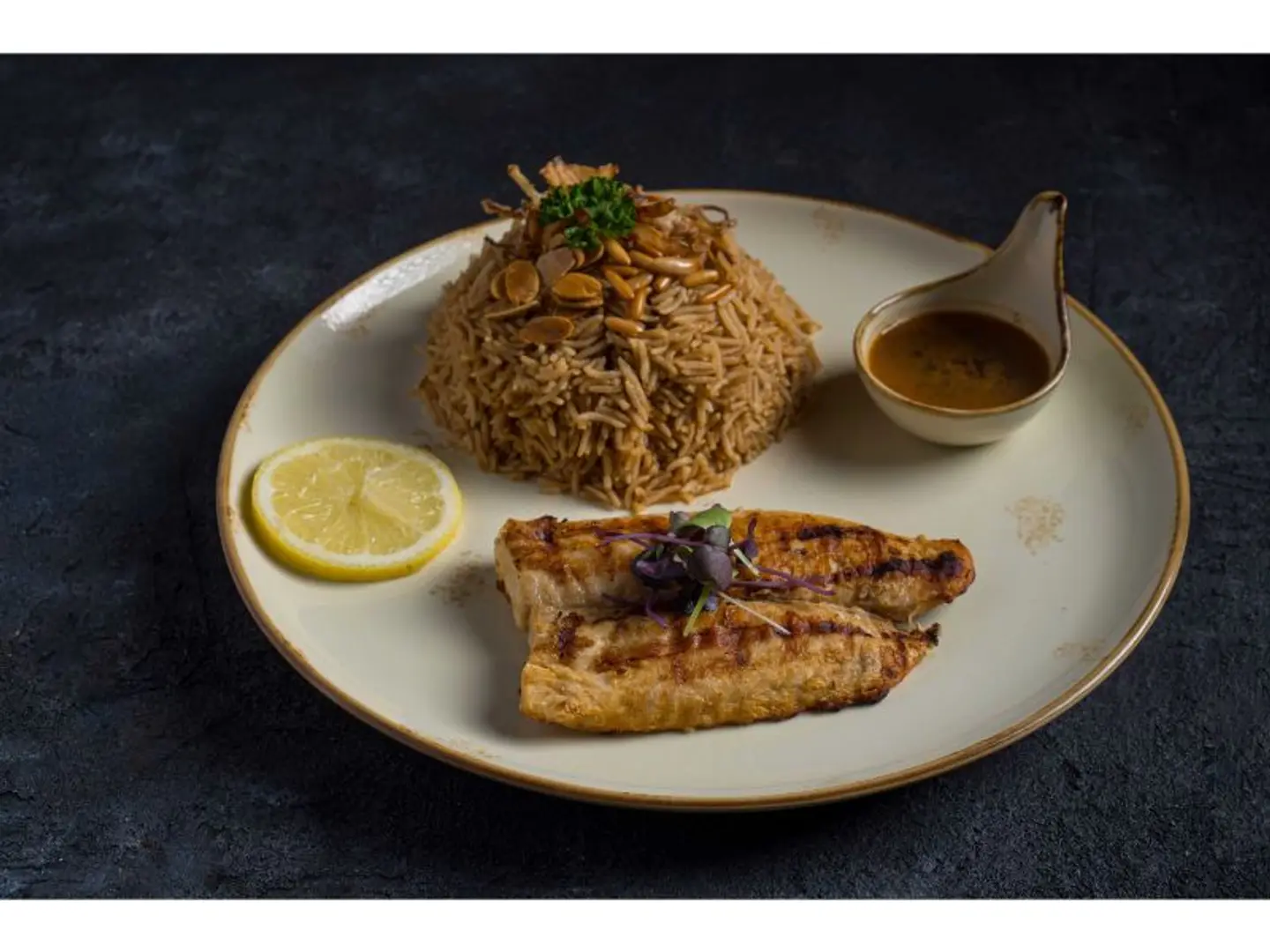 Sayadiyah Fish  With Hot Sauce