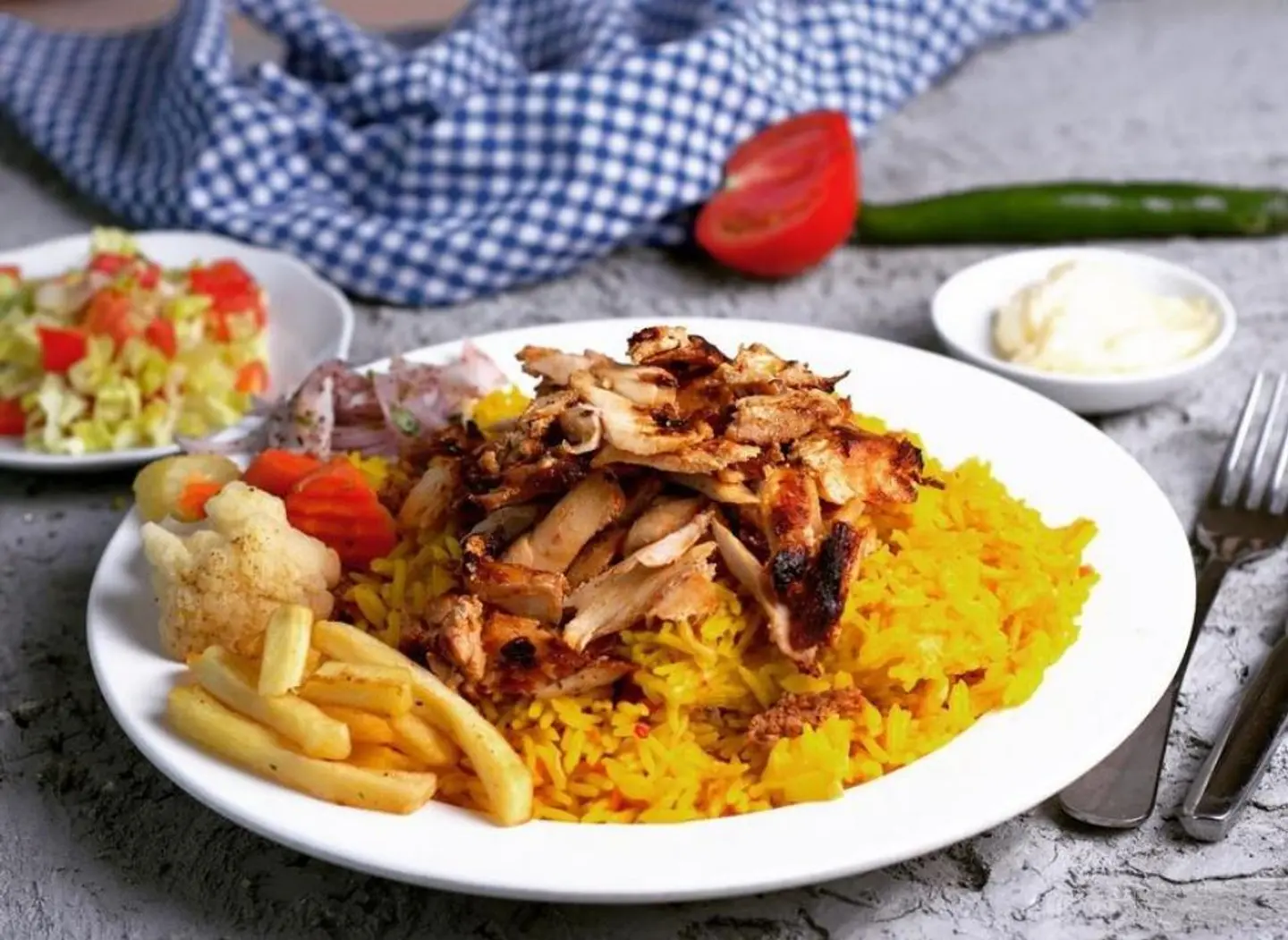 Bukhari With Chicken Shawarma