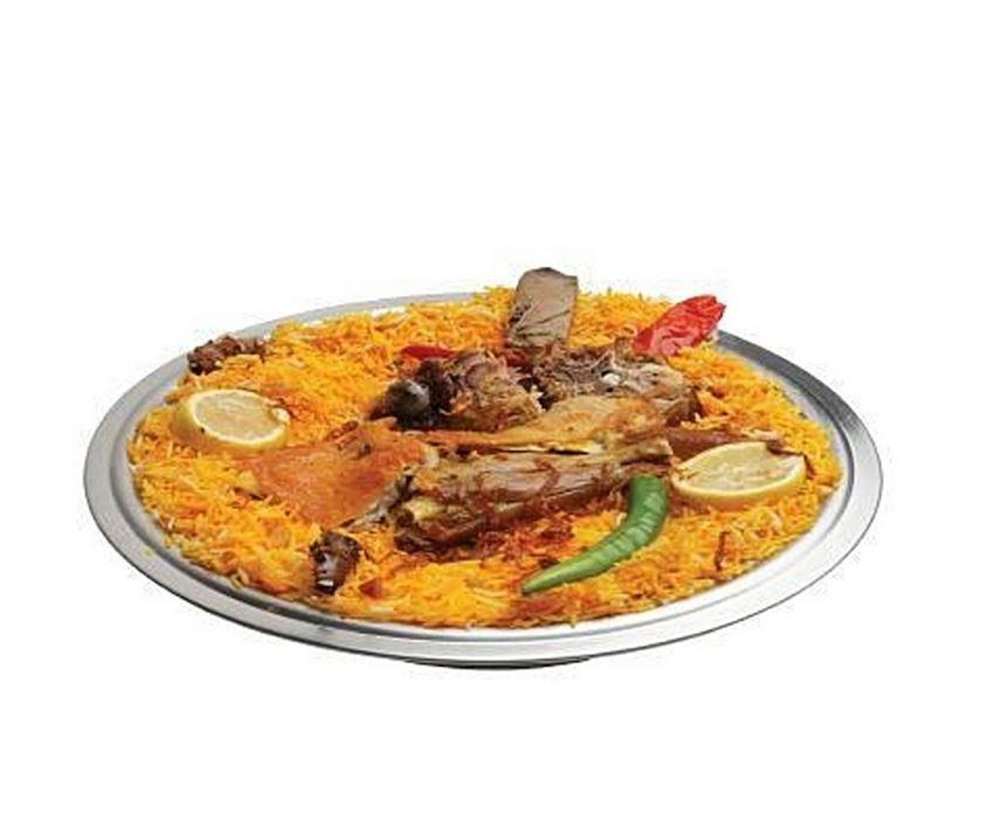Mandi Lamb Serving With Biryani Rice