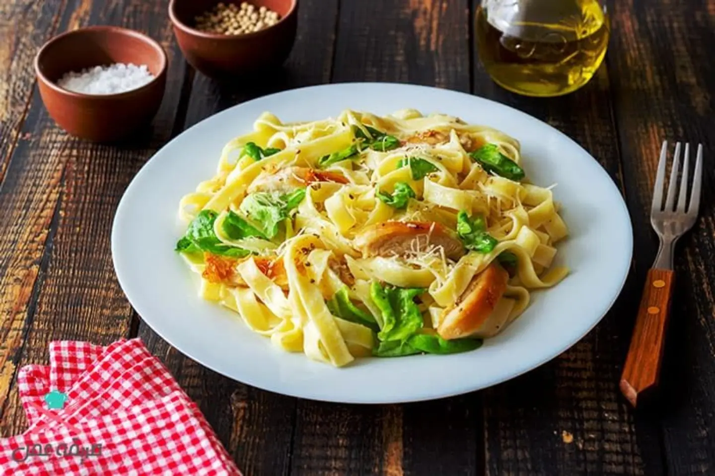 Vegetable Fettuccine Alfredo