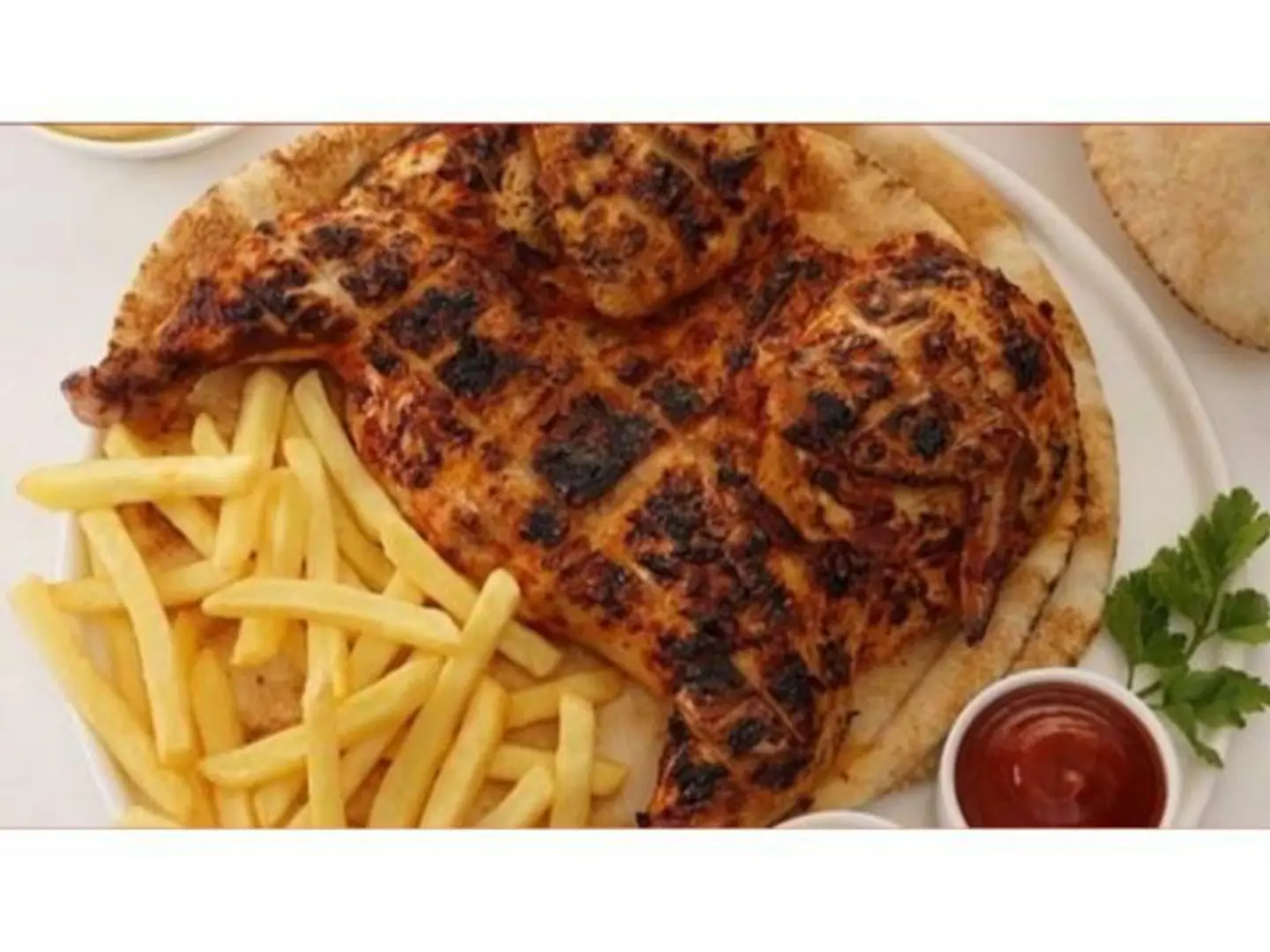 Half Grilled Chicken On Coal