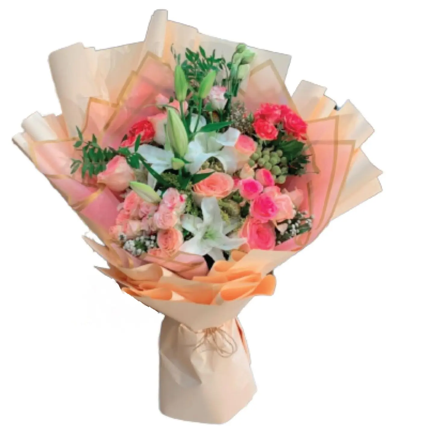A Bouquet Of Pink Roses