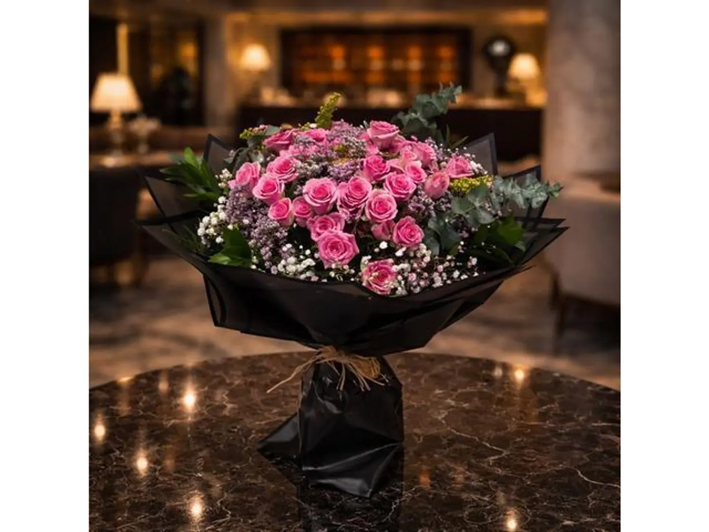 زهري غلاف اسود ثمانية