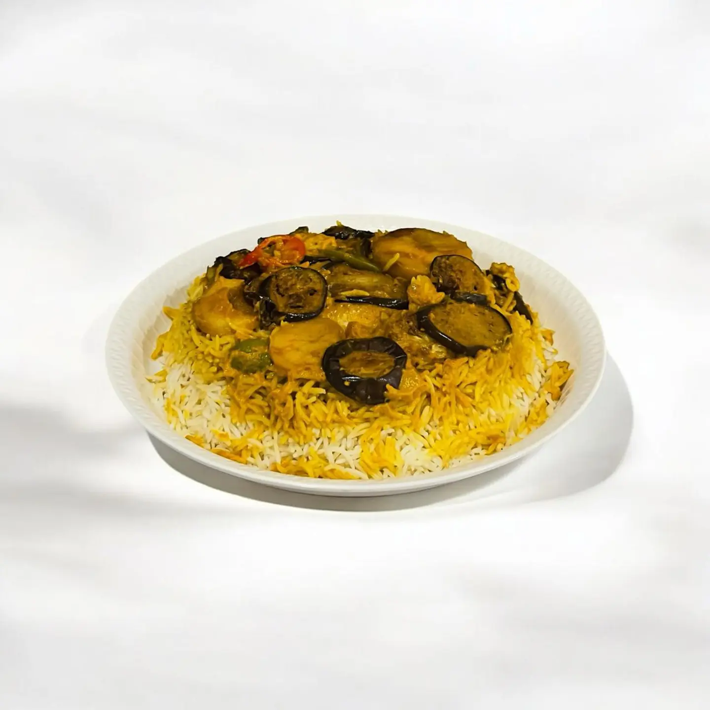 نص حبة دجاج مقلوبة مع الرز