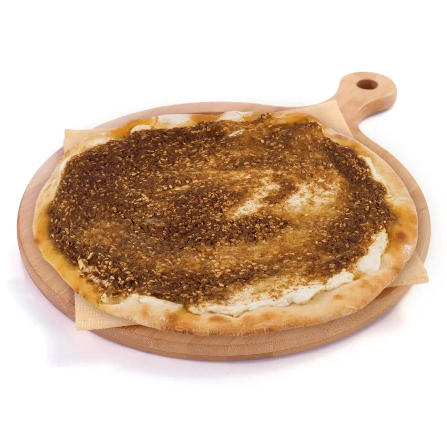 زعتر مع لبنة