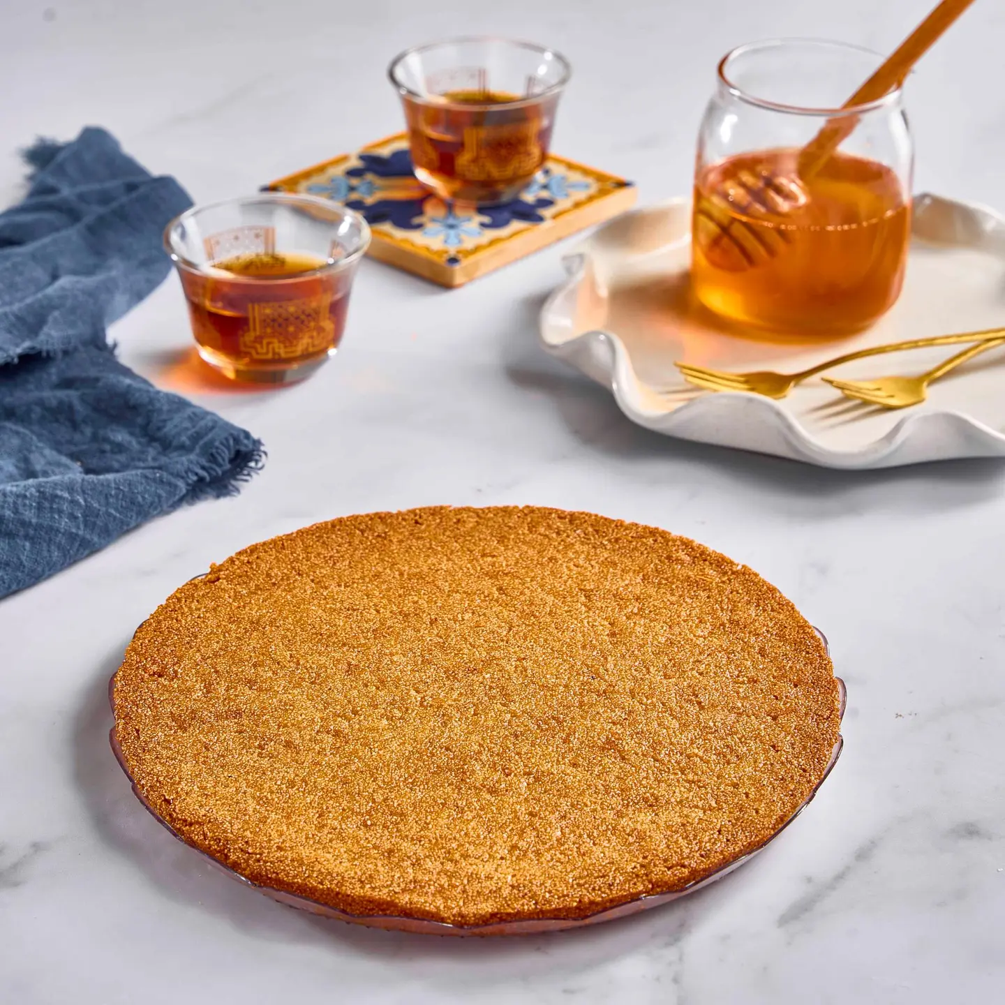 Plain Basbousa   Medium Plate