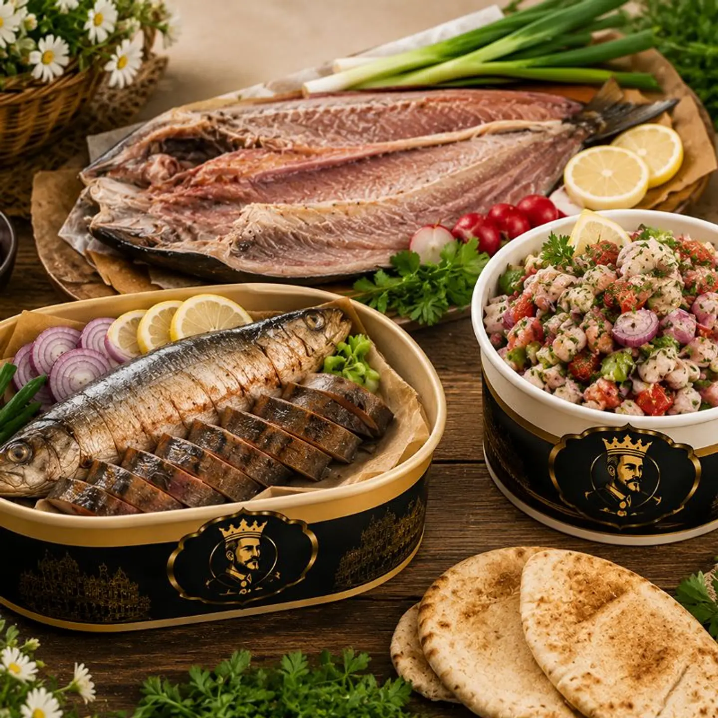 Egyptian Sham El Nessim Dishes - Ringa