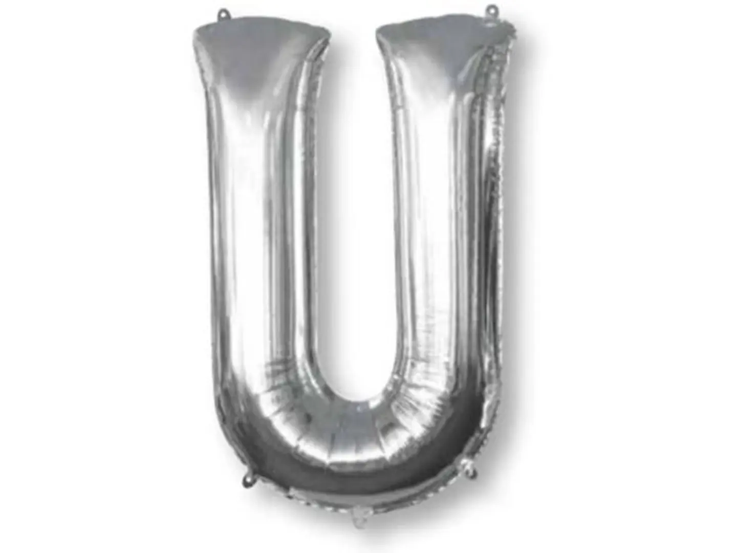 Silver U Letter Balloon