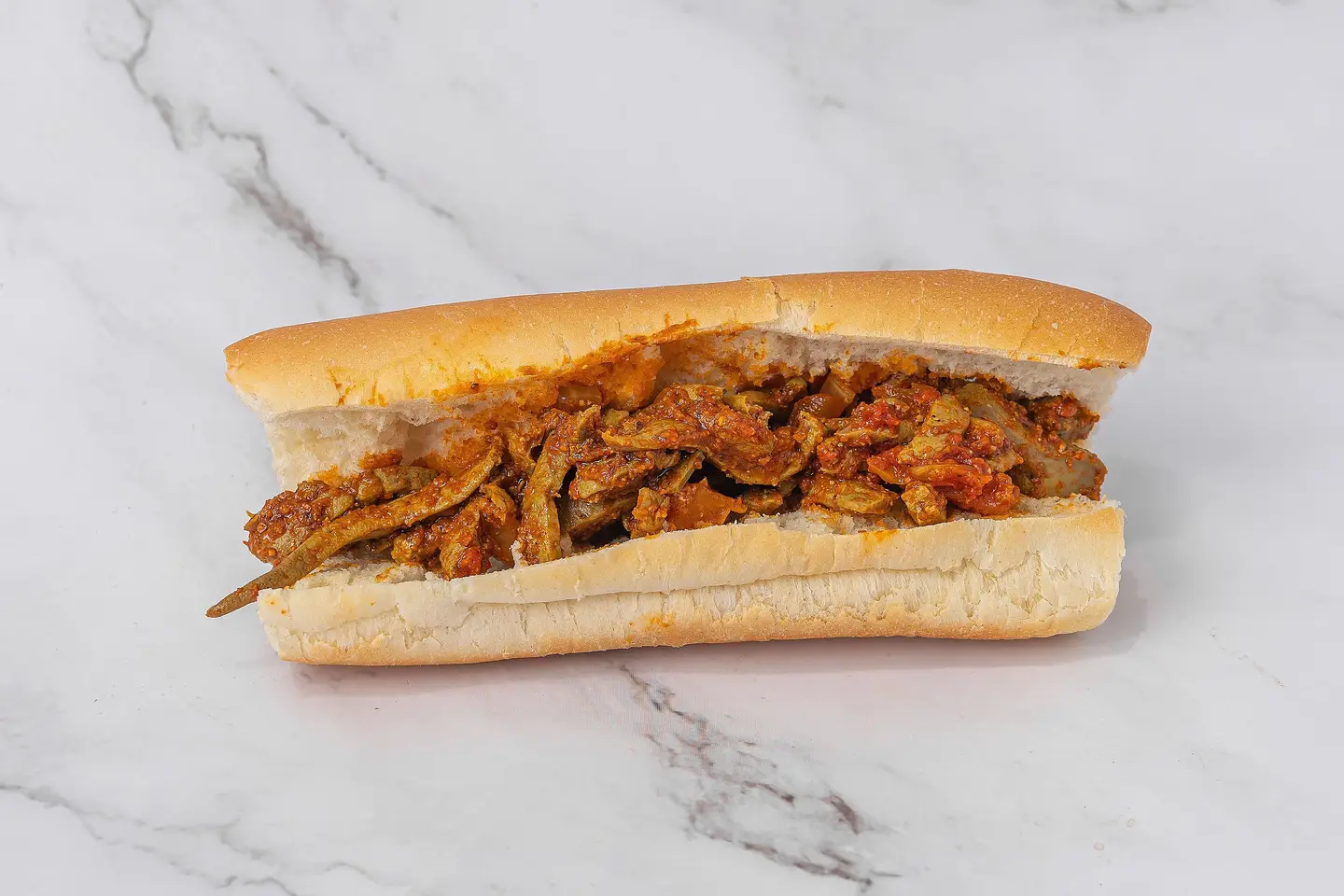 Fresh Lamb Liver Sandwich