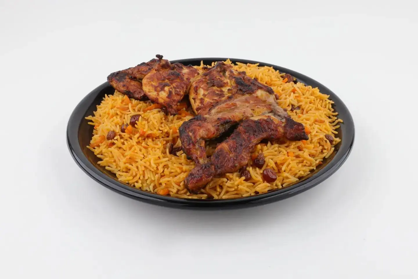 Half Charcoal Chicken With Rice