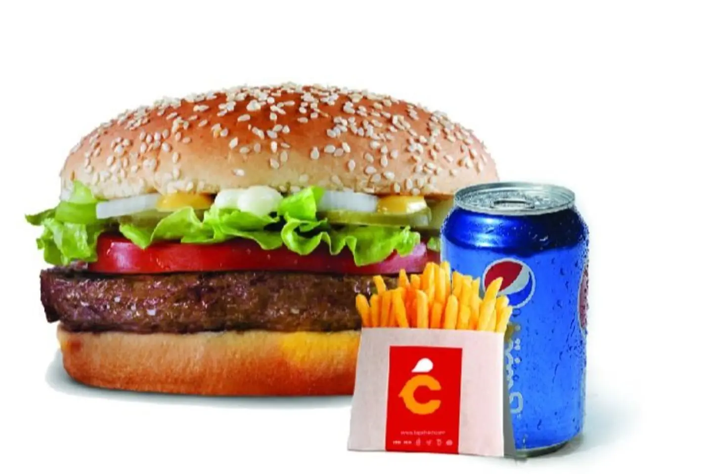 Large Beef Burger Meal