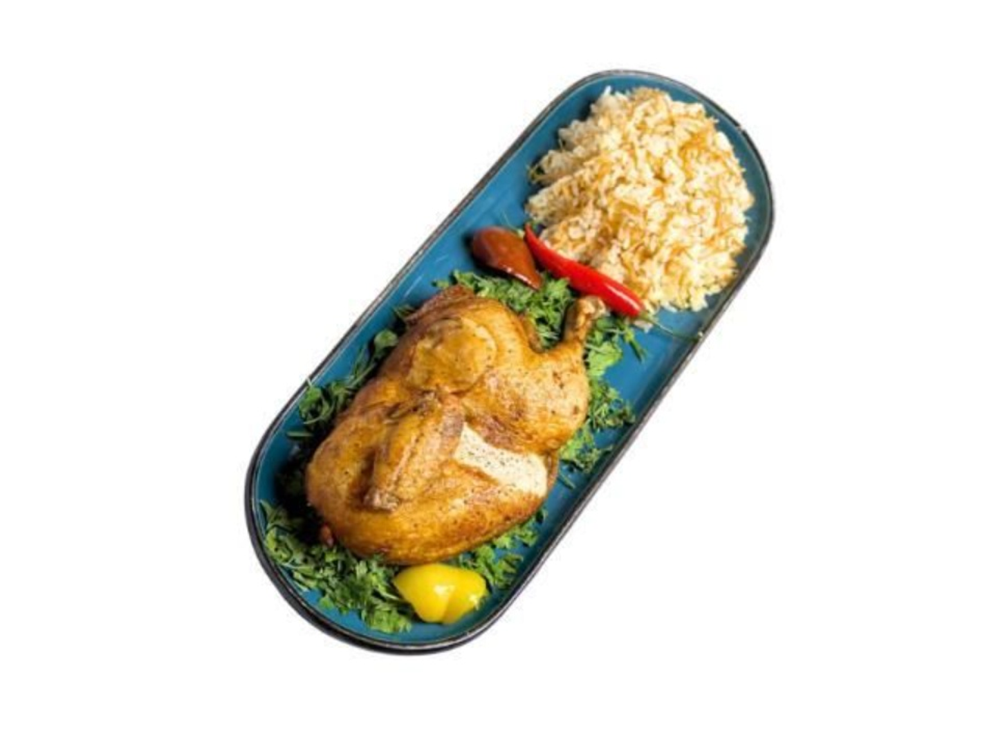 نص دجاج محمر