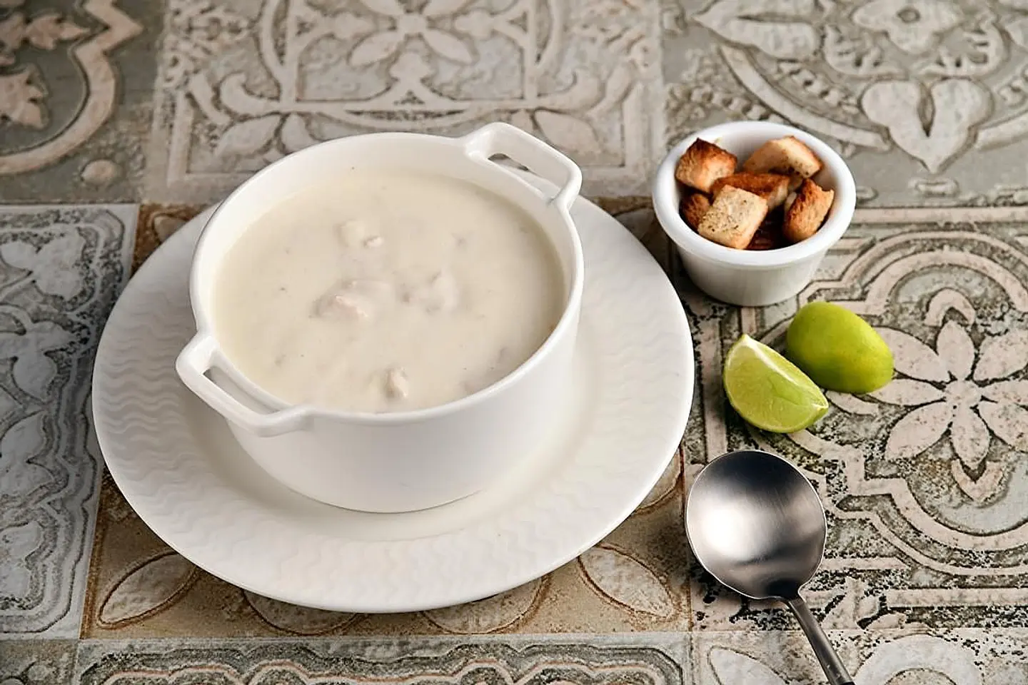 شوربة دجاج بالكريمة