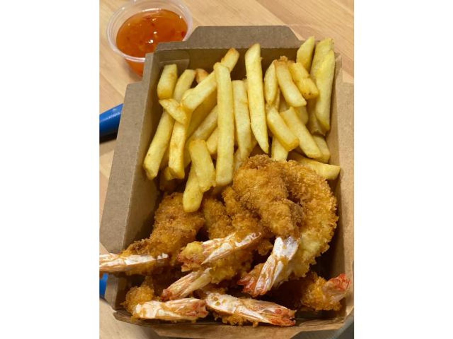 Crispy Shrimps With Fries