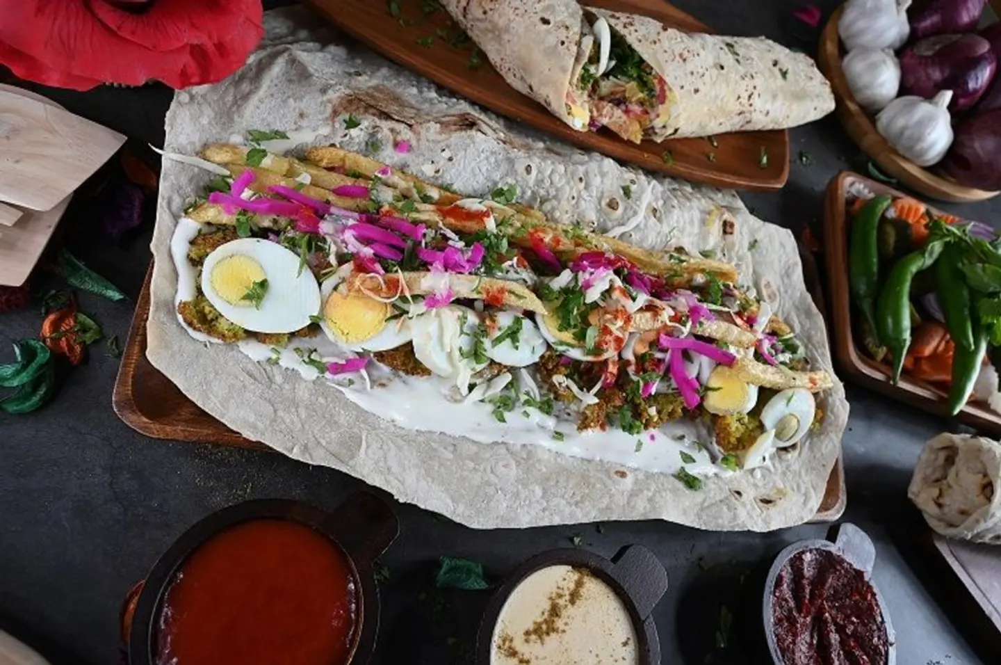 Falafel Mix With Hummos And Cheese