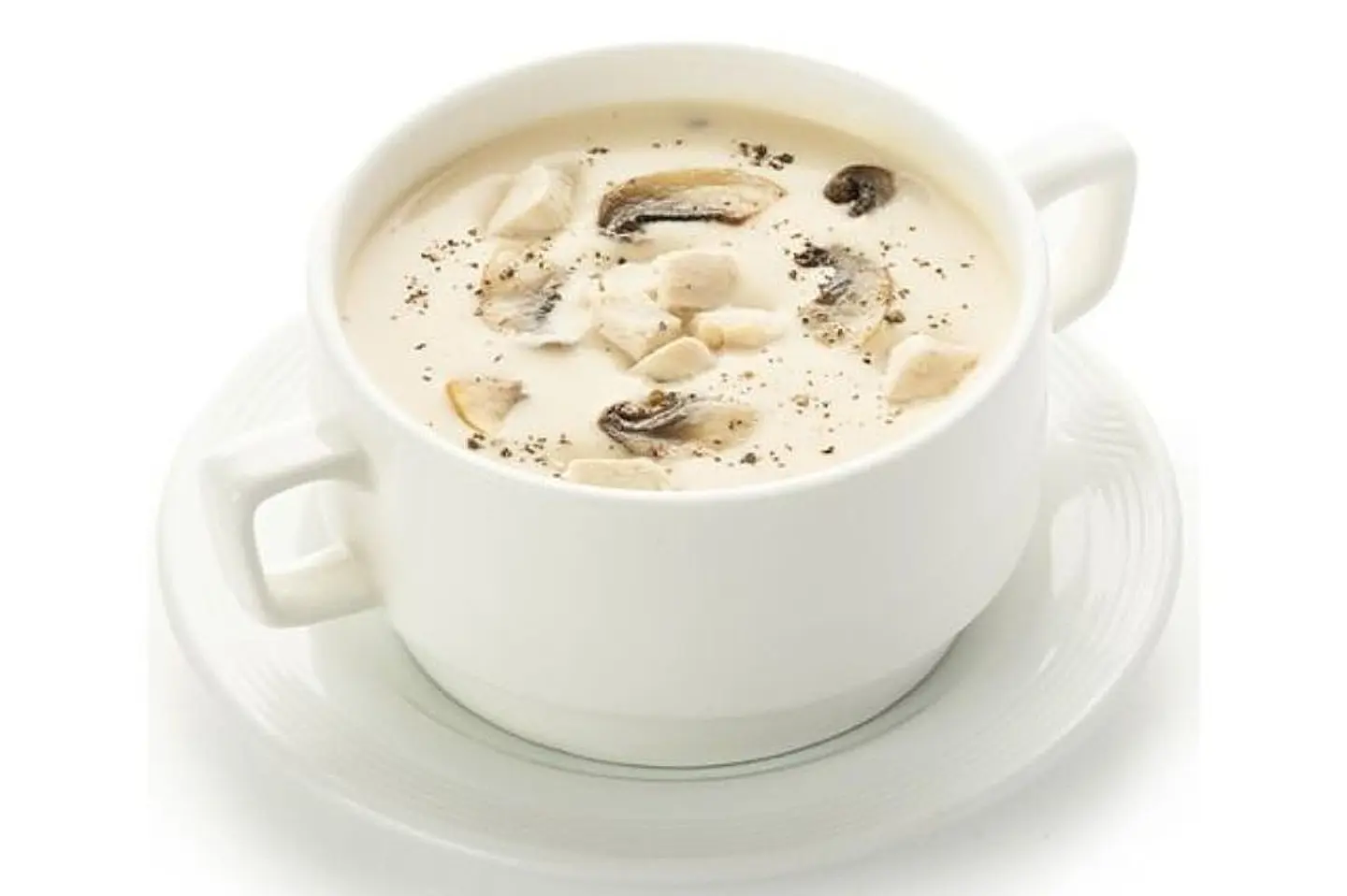 شوربة دجاج مع فطر