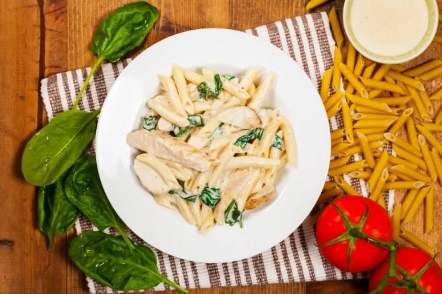 Chicken Penne Alfredo