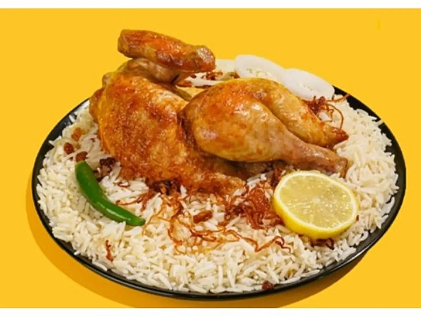نصف دجاج شوايه