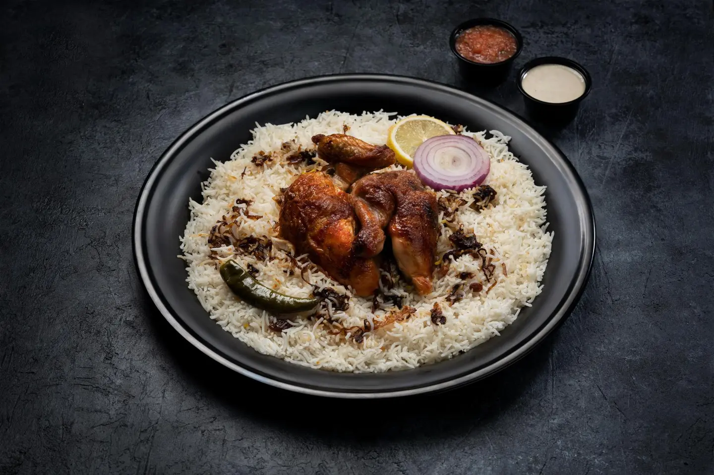 Half Chicken Madbi With Pishawari Rice