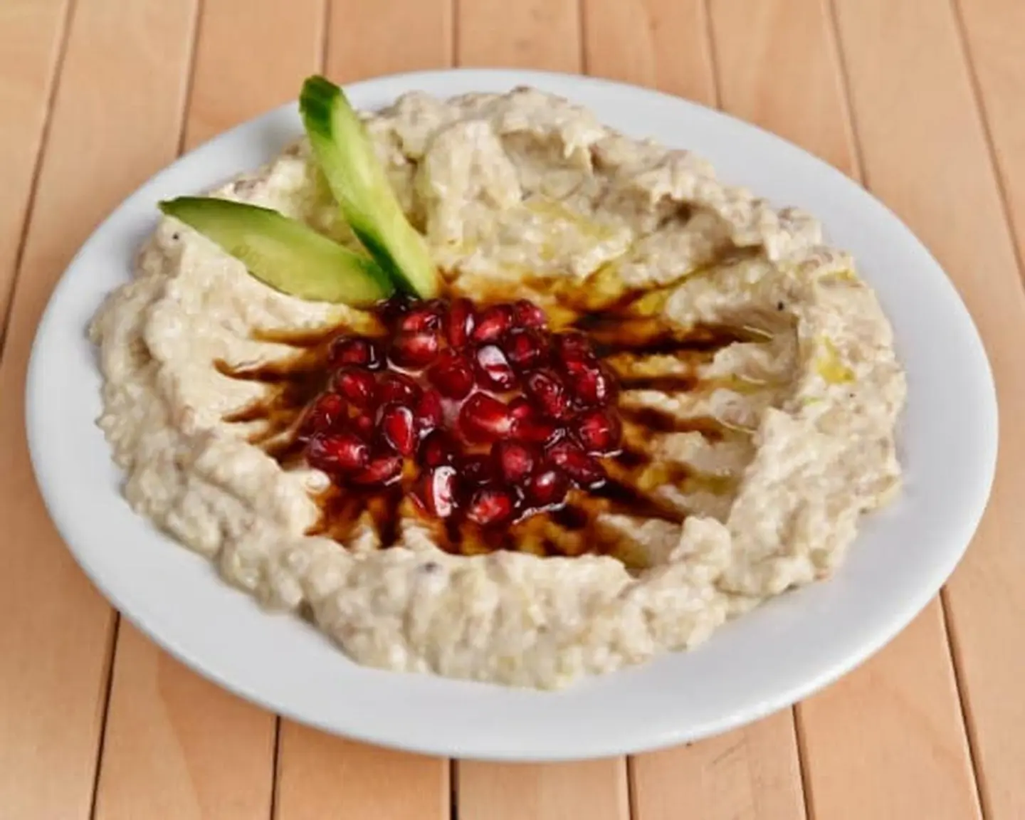 Mutabbal With Pomegranate