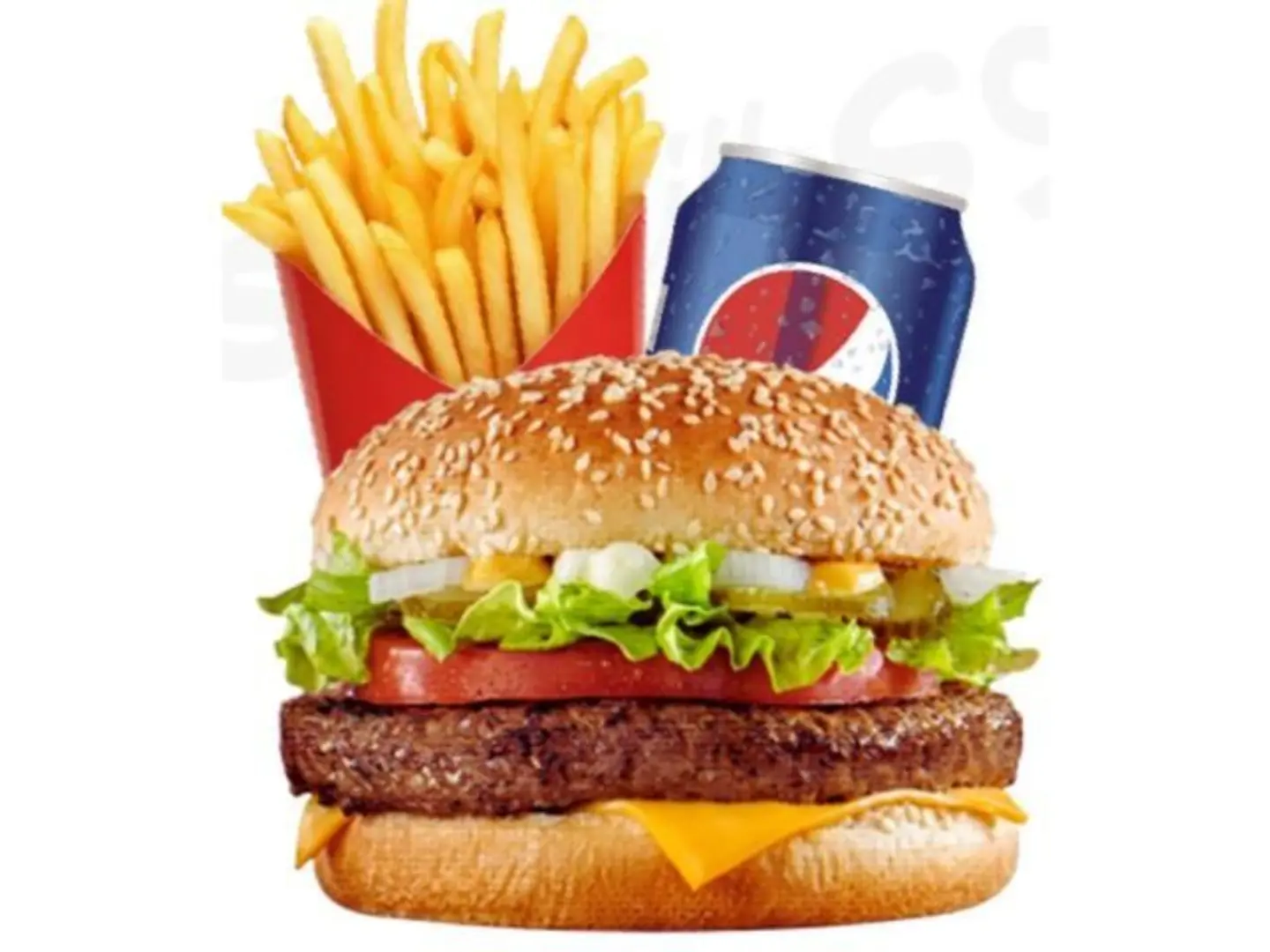 Double Grilled Chicken Burger Combo