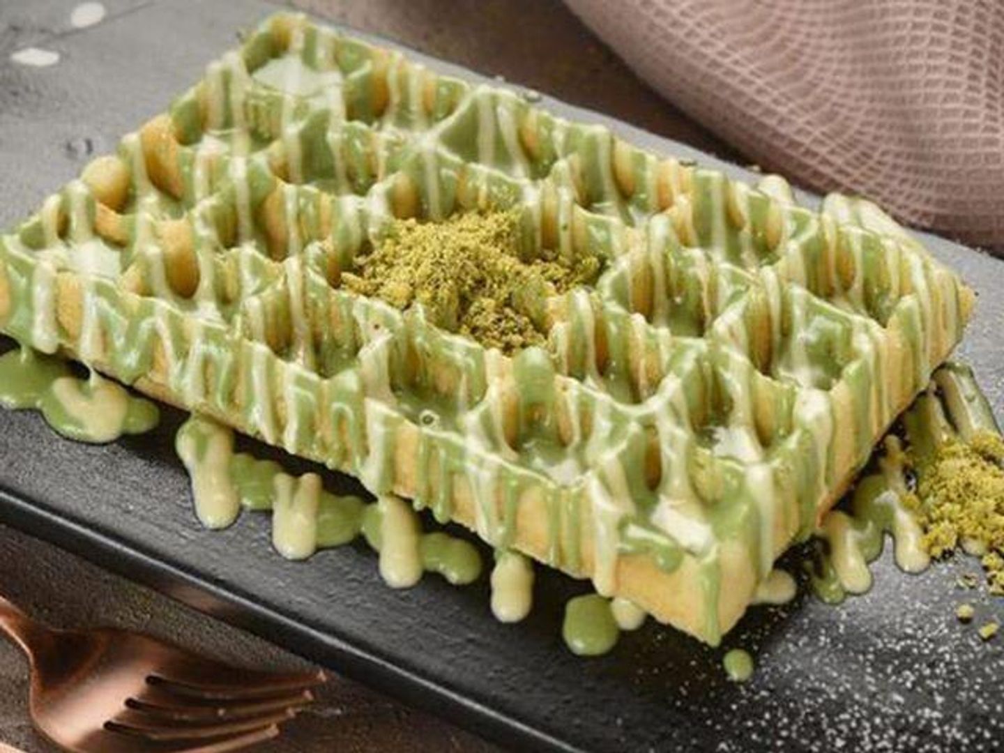 Pistachio Waffle