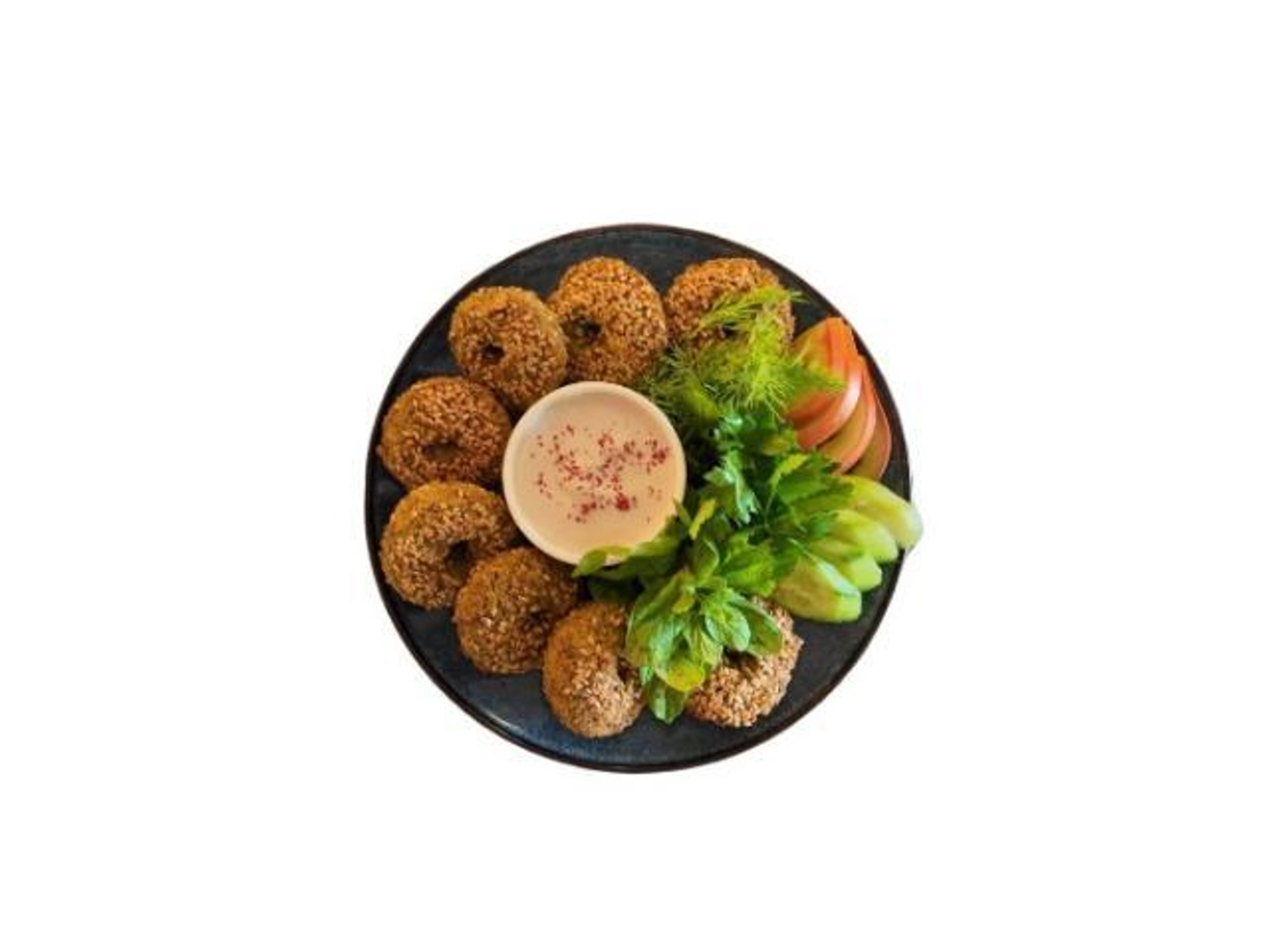 صحن فلافل مع خضار