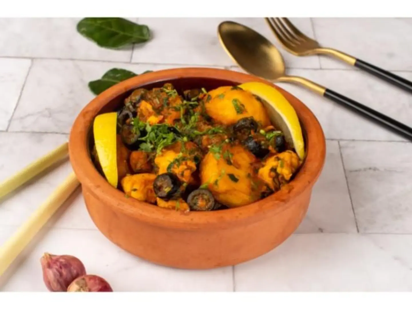 Chicken Tagine With Potatoes And Olives