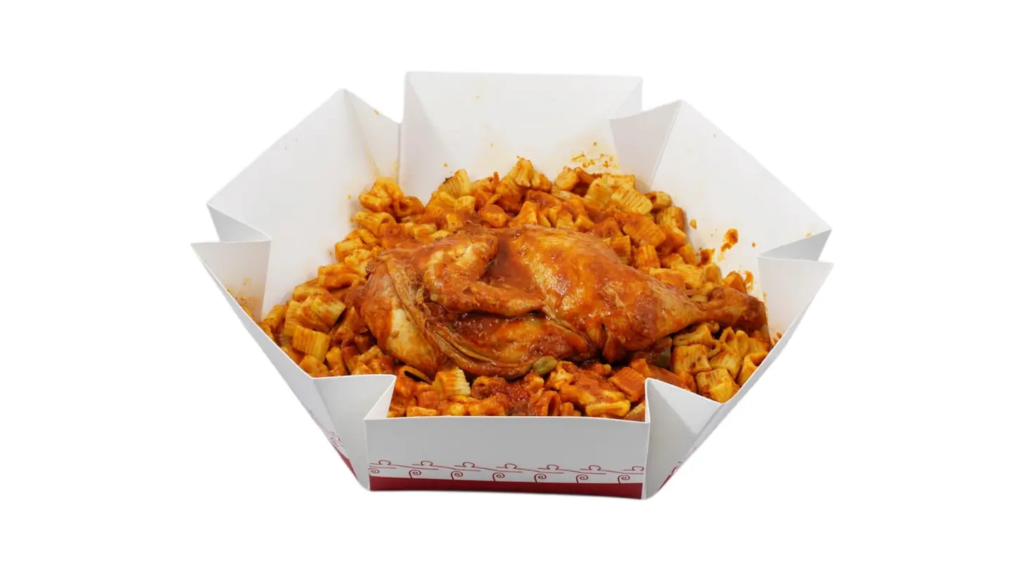 مكرونة دجاج