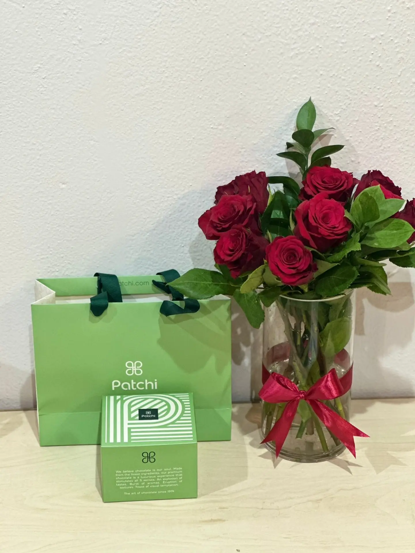 Vase With Patchi Chocolate