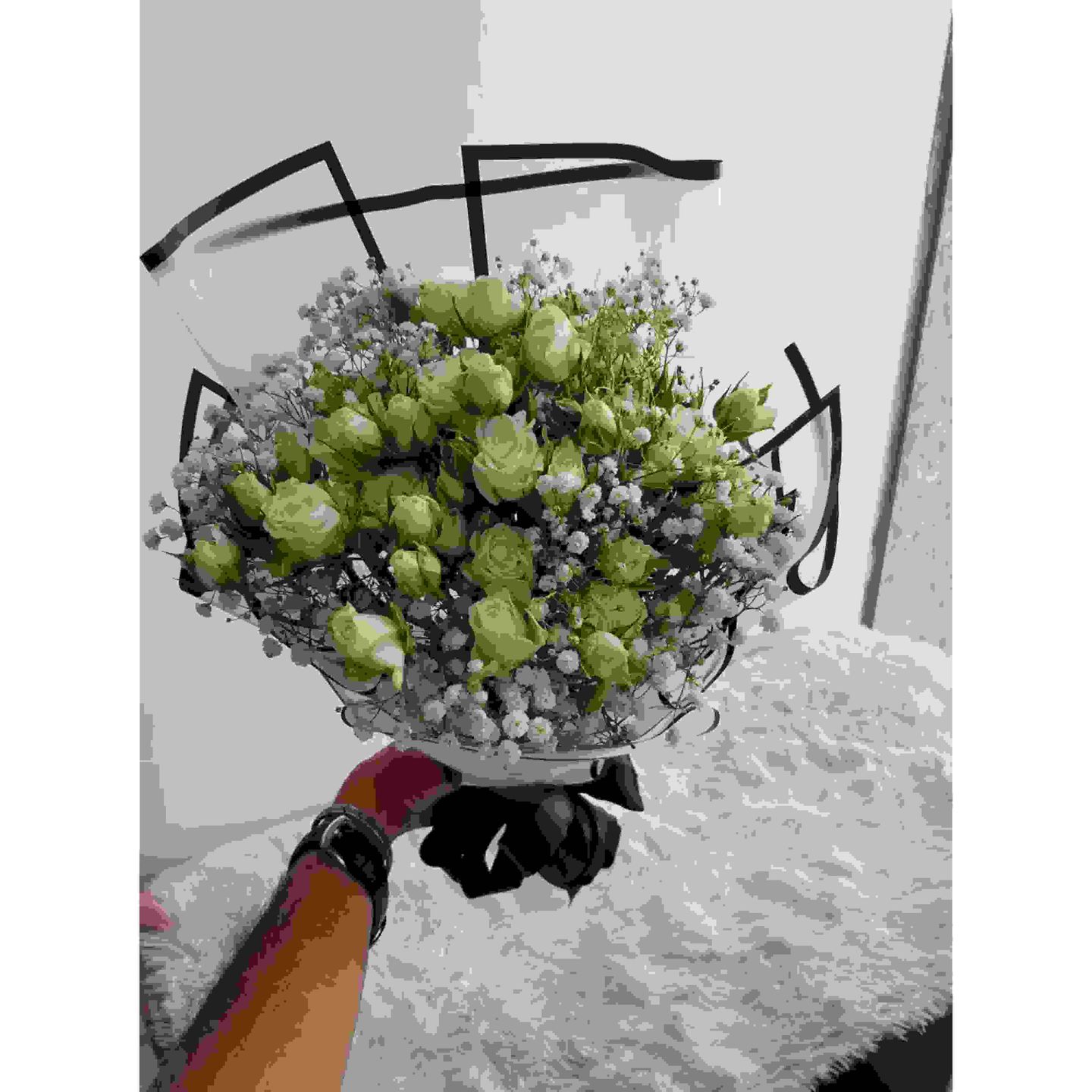 White Baby Rose Bouquet