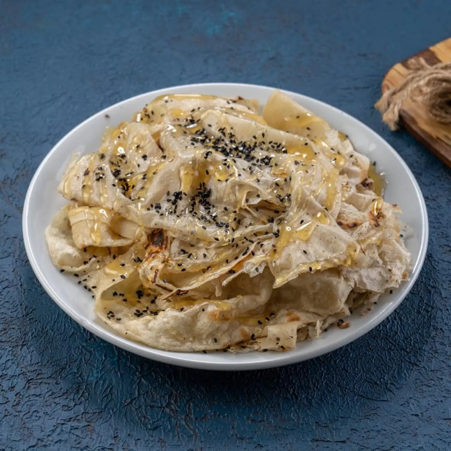 Soft Bread With Ghee And Honey